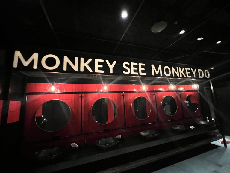 BRASS MONKEY- Solid Acrylic Signage with Dimmer