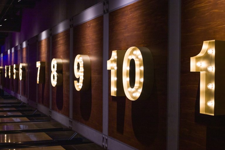 BRASS MONKEY- Aluminum Cutout Numbers with Internal Lighting