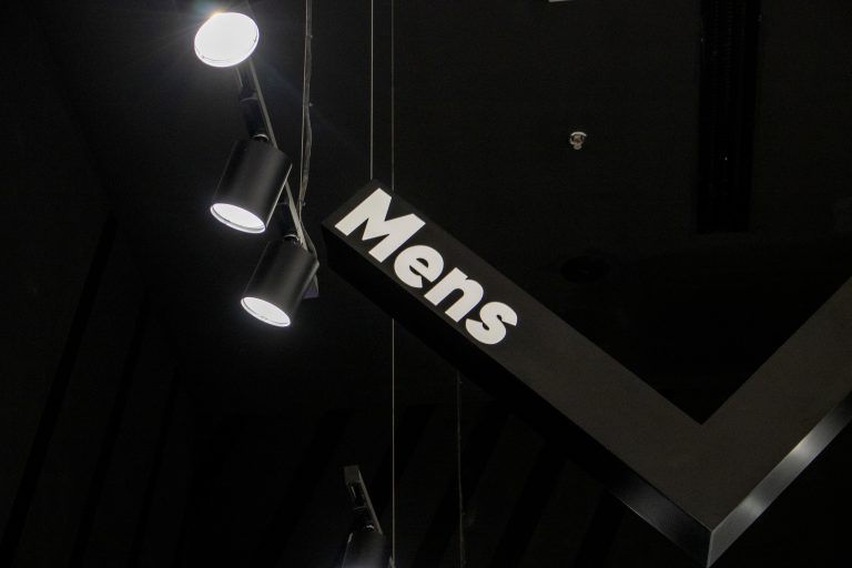 Dropkick D5- Hanging Sign Suspended Chevron RGB Lighting