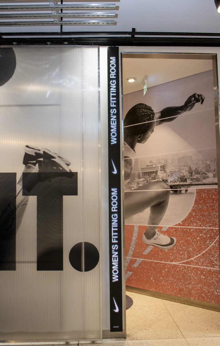 Nike Fitting Room LED Ticker Tape