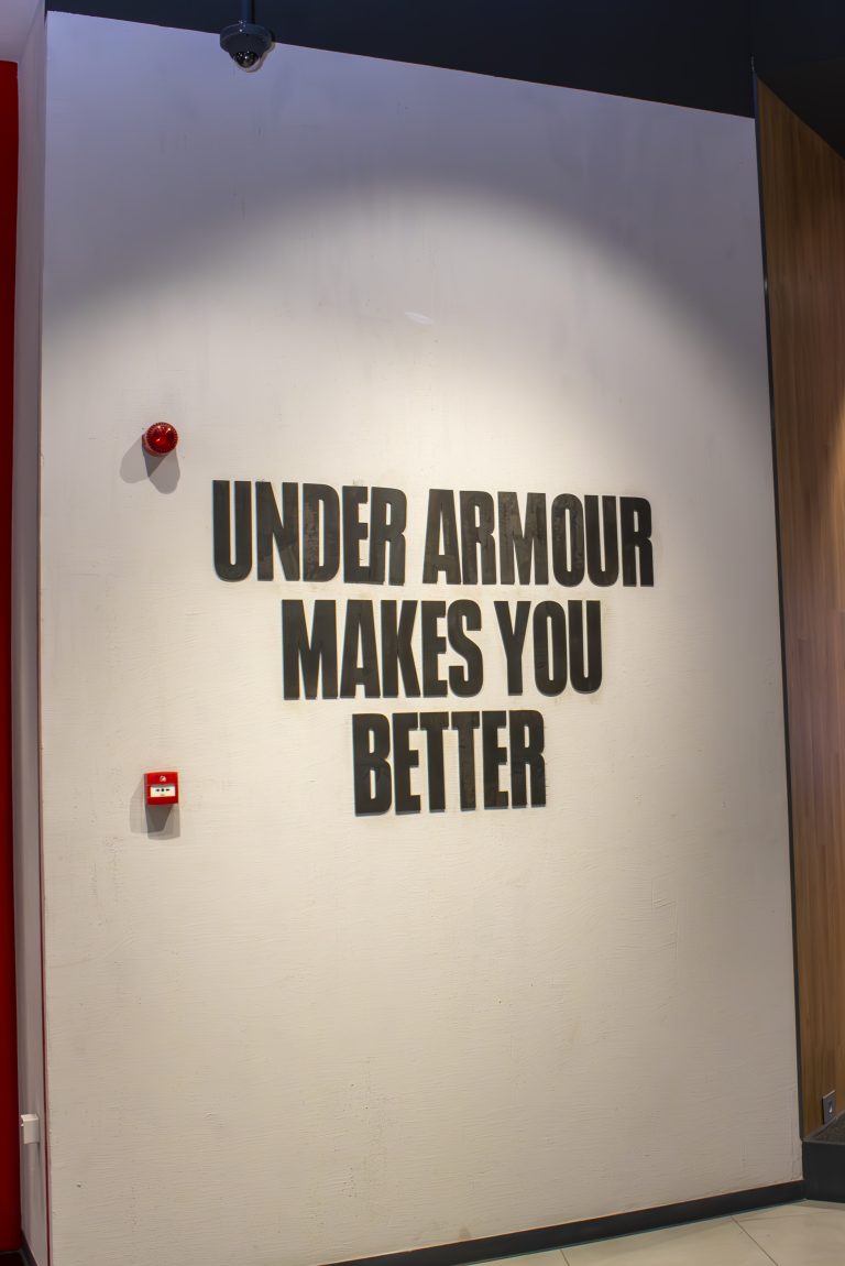 Under Armour- Wall Mounted Brand Signage