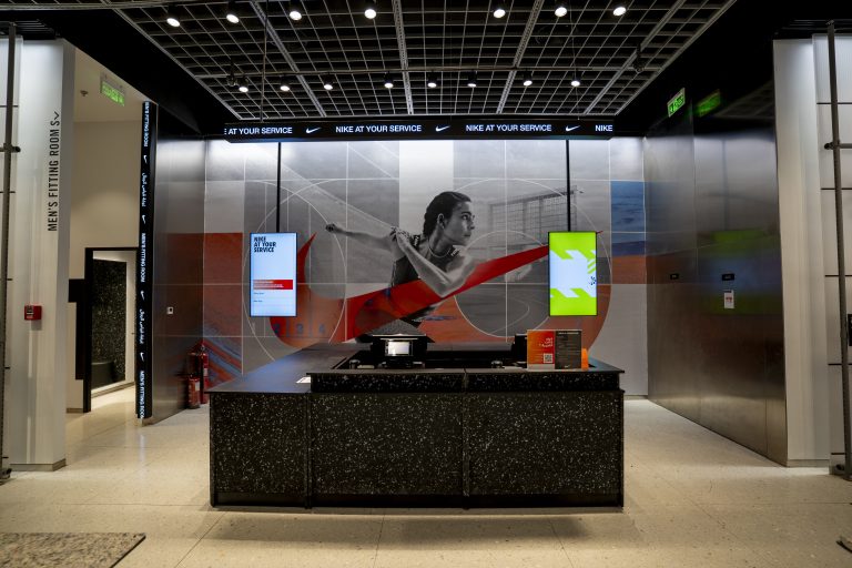 NIKE Alex- Cashdesk LED Background Wall